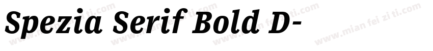Spezia Serif Bold D字体转换